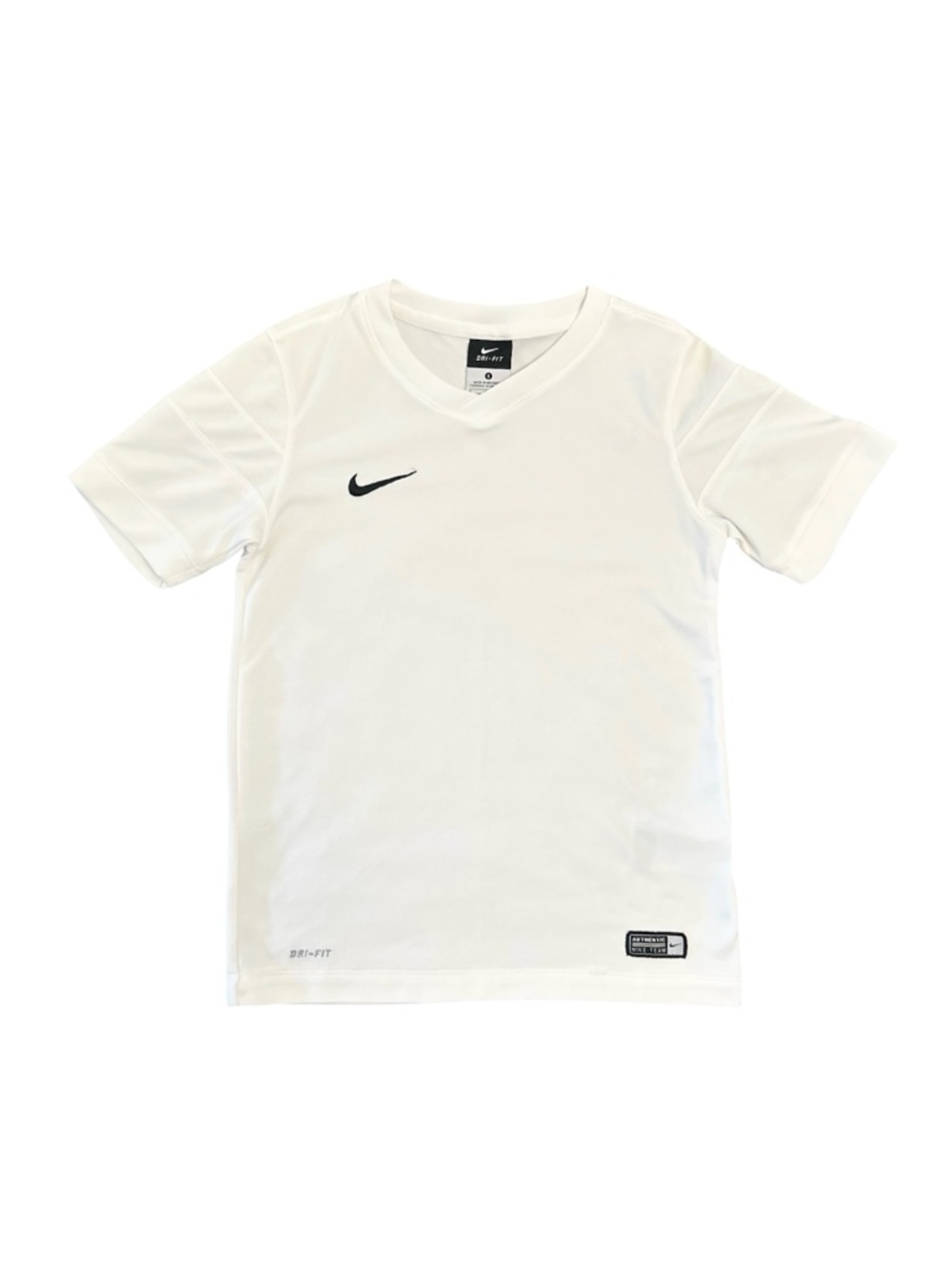 Nike Dri-Fit White Short Sleeve Authentic Team Practice Jersey Sz Small Unisex